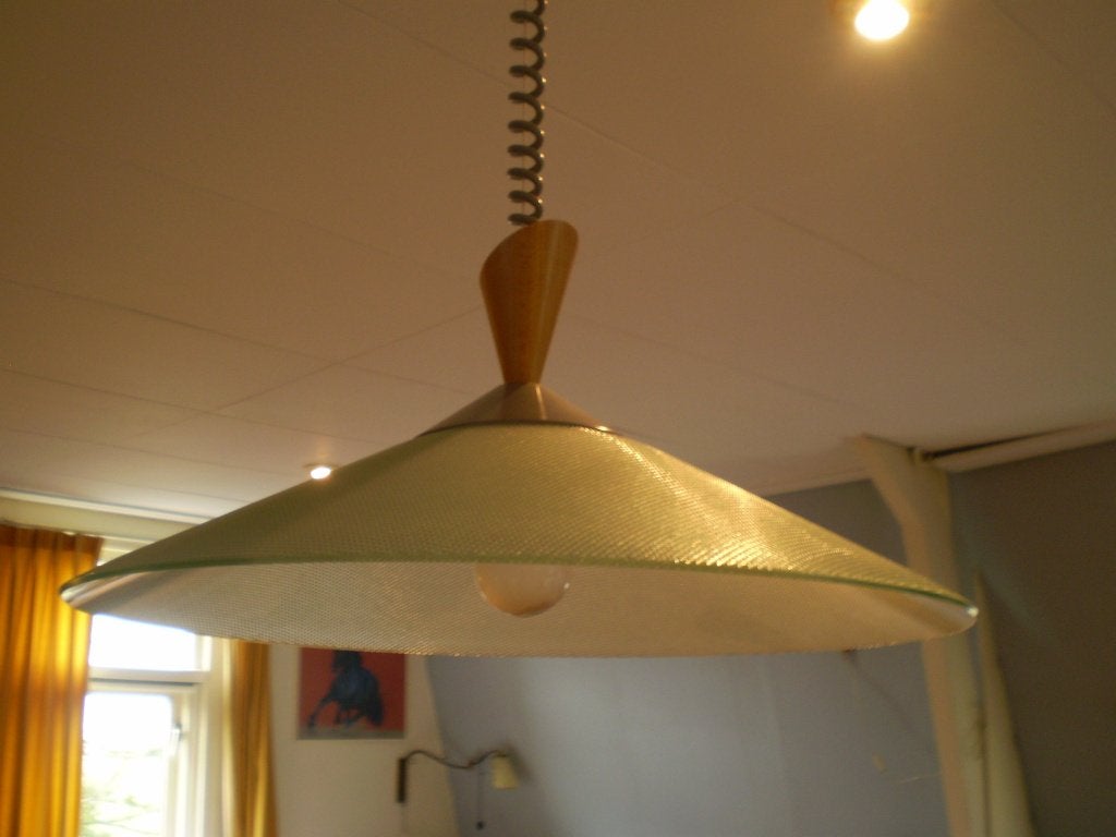 Tafel Hanglamp., Huis en Inrichting, Ophalen of Verzenden, Gebruikt, Glas, Minder dan 50 cm