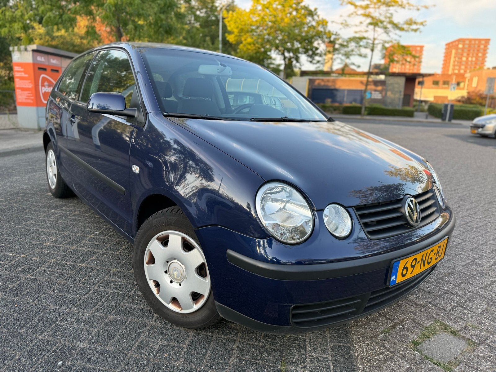 Volkswagen Polo 1.4-16V/AIRCO/CRUISE/LAGE KMSTAND NAP, Voorwielaandrijving, Stof, 4 cilinders, Blauw