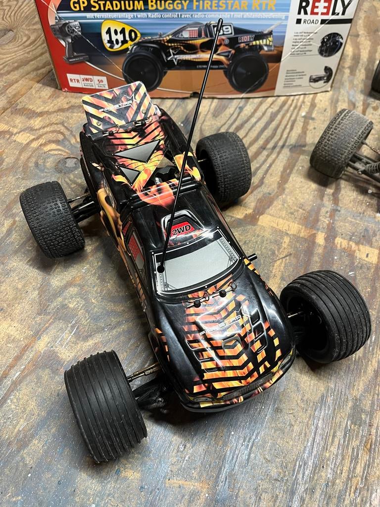 RC nitro auto 1:10 REELY, Hobby en Vrije tijd, Modelbouw | Radiografisch | Auto's, Ophalen, Zo goed als nieuw, Schaal 1:10, Auto onroad