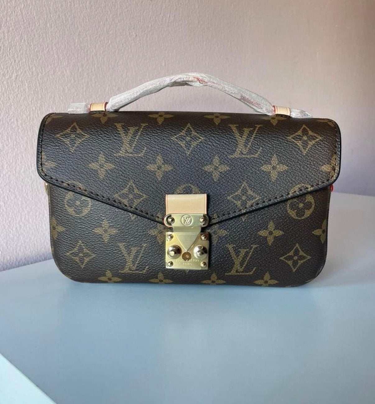Louis Vuitton Pochette Metis Monogram Handtas, Ophalen of Verzenden, Zo goed als nieuw, Bruin, Handtas