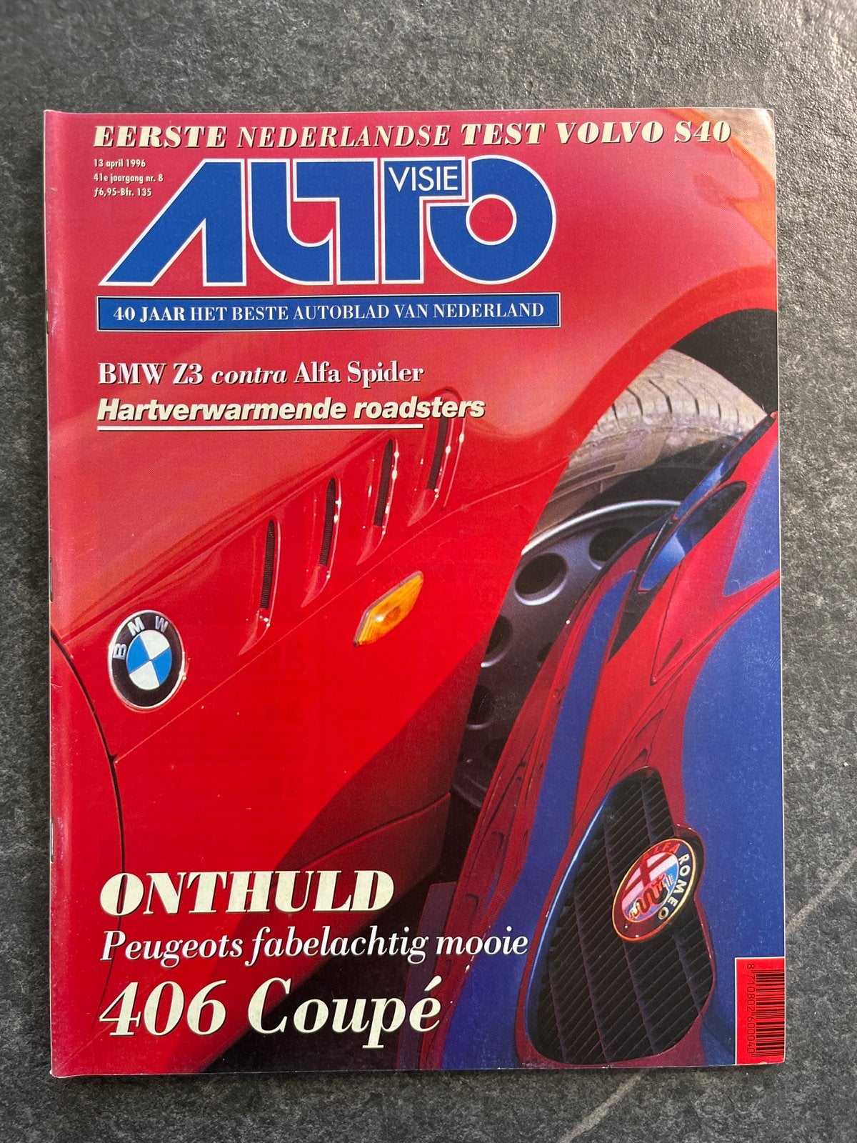 AutoVisie: BMW Z3, Alfa Spider, Volvo S40, Ophalen of Verzenden, Gelezen, Algemeen