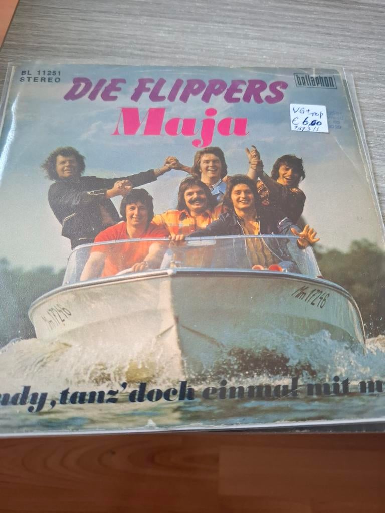 DIE FLIPPERS - MAJA VG+ UIT 1973 MOOI PIRAATJE, Verzenden, Zo goed als nieuw, 12 inch, Levenslied of Smartlap