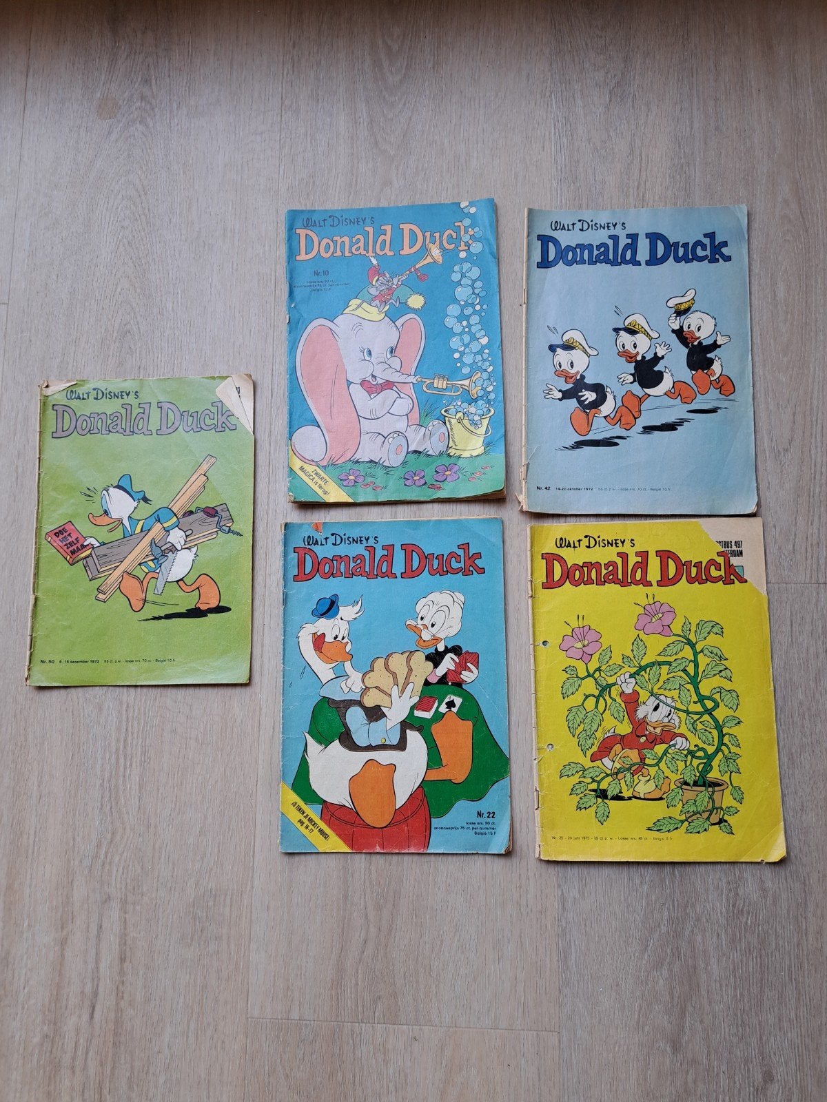 Donald Duck retro / vintage 1970 en 1972 en 1975, Boeken, Meerdere comics, Ophalen of Verzenden, Gelezen, Europa