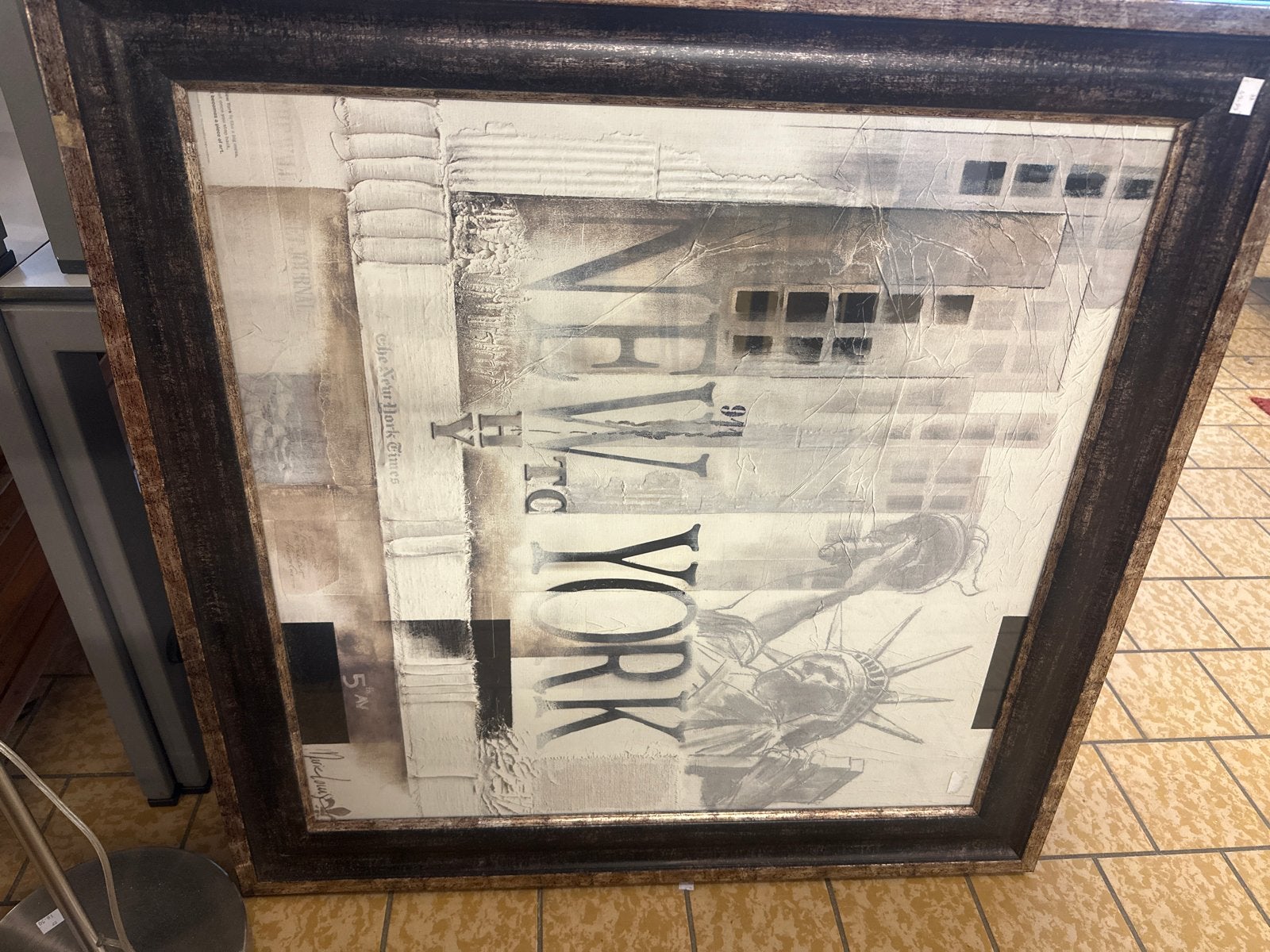 New York City Poster met Vrijheidsbeeld, Ophalen, Gebruikt, ., .