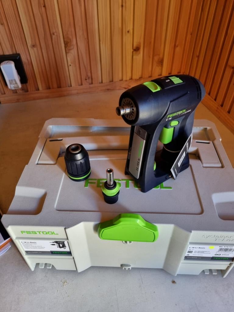 Festool C 18 Li-Basic Accuboormachine nieuw, Ophalen, Nieuw, Boor- en Schroefmachine