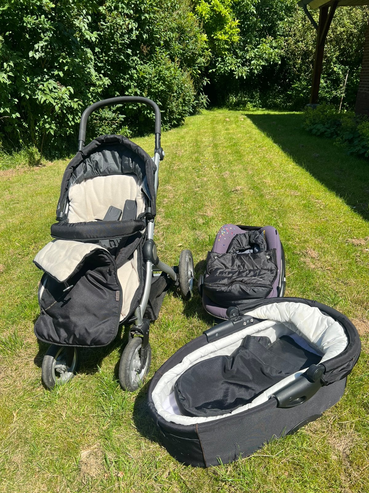 Completed set - child trolley with pram and maxicosi, Ophalen, Gebruikt, Kinderwagen, Mutsy