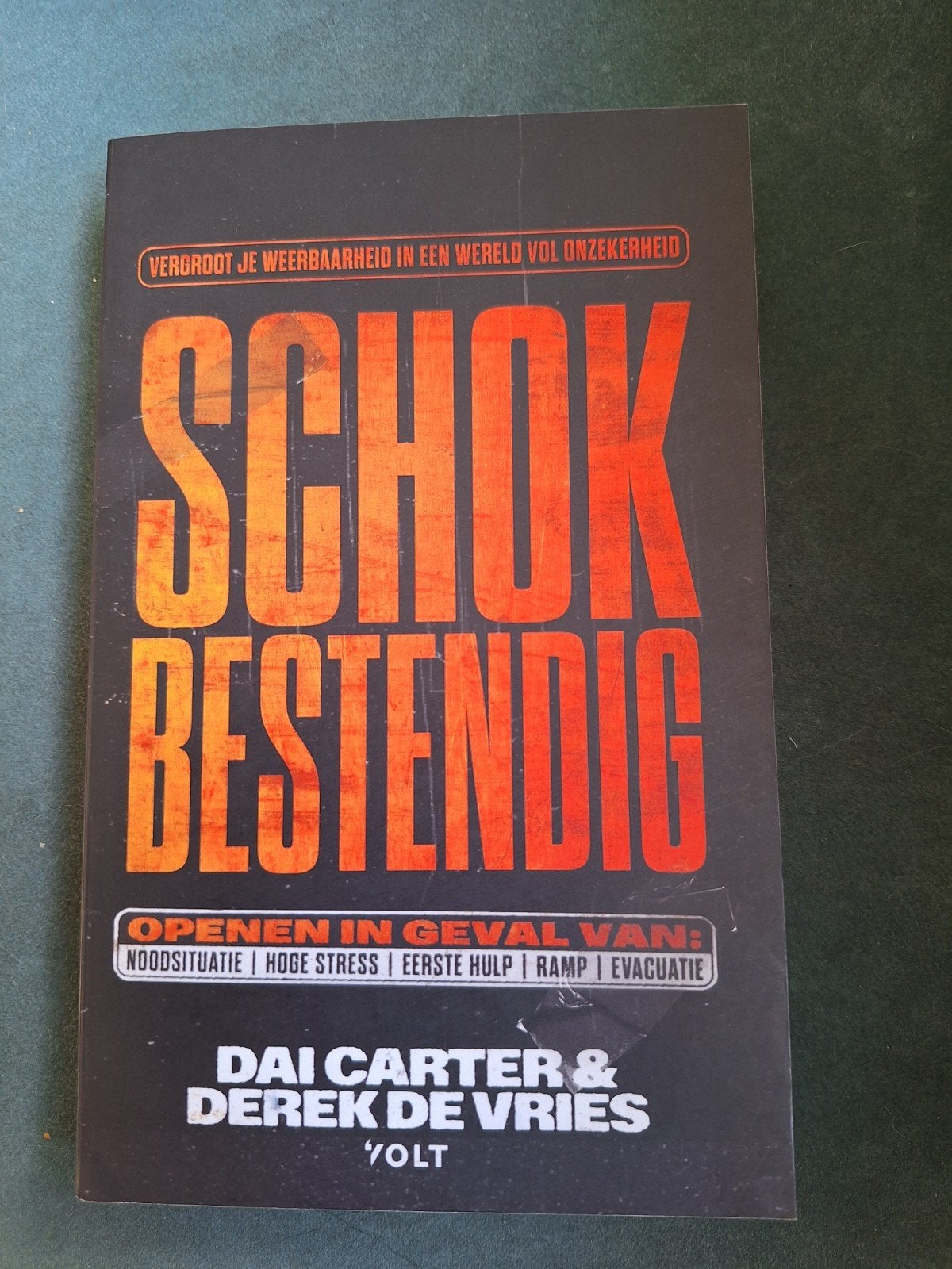 Dai Carter - Schokbestendig, Boeken, Dai Carter; Derek de Vries, Ophalen of Verzenden, Zo goed als nieuw, Nederland