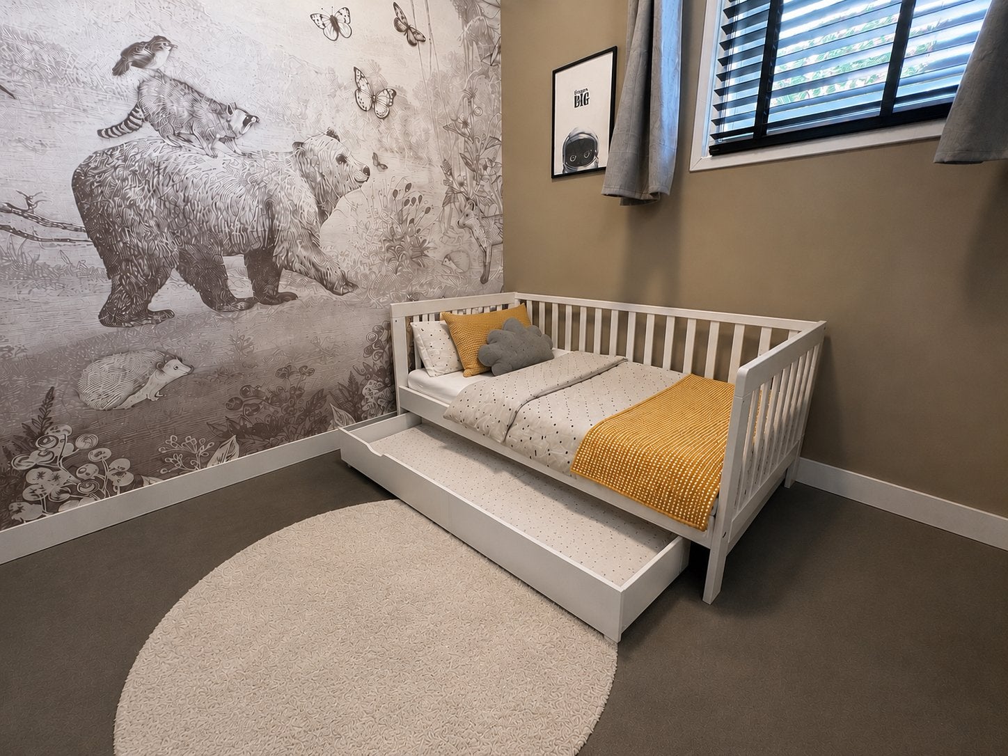 Petite Amelie peuterbed plume met lade, matras en beddengoed, Ophalen, Zo goed als nieuw, Jongetje of Meisje
