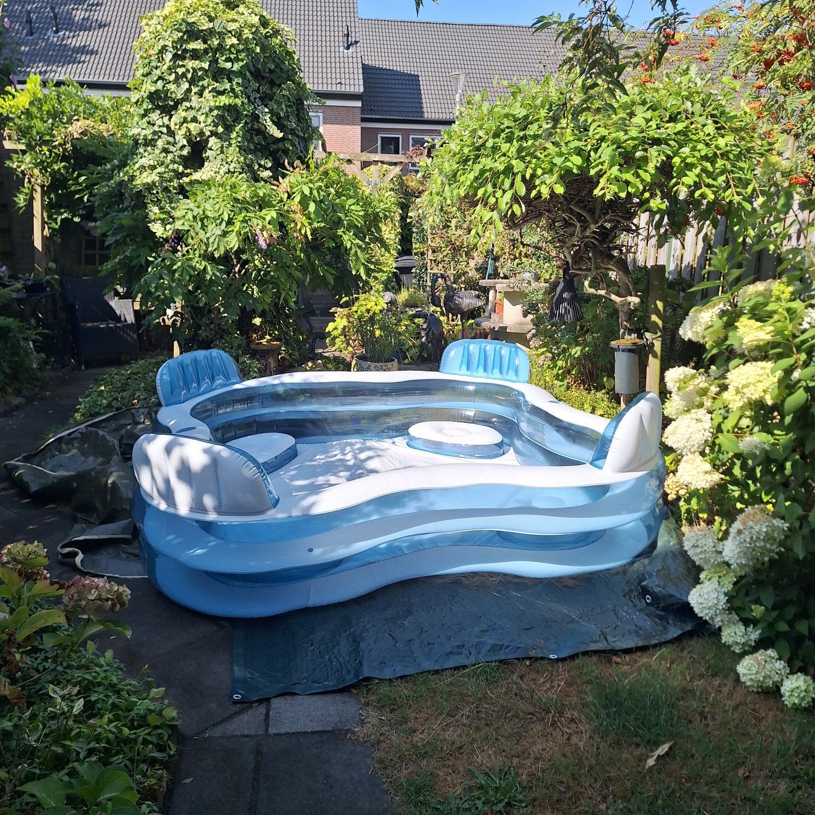 Zwembad  ( opblaasbaar ) Swim Center Family Lounge (Intex), Ophalen, Opblaaszwembad, Vierkant, Zo goed als nieuw