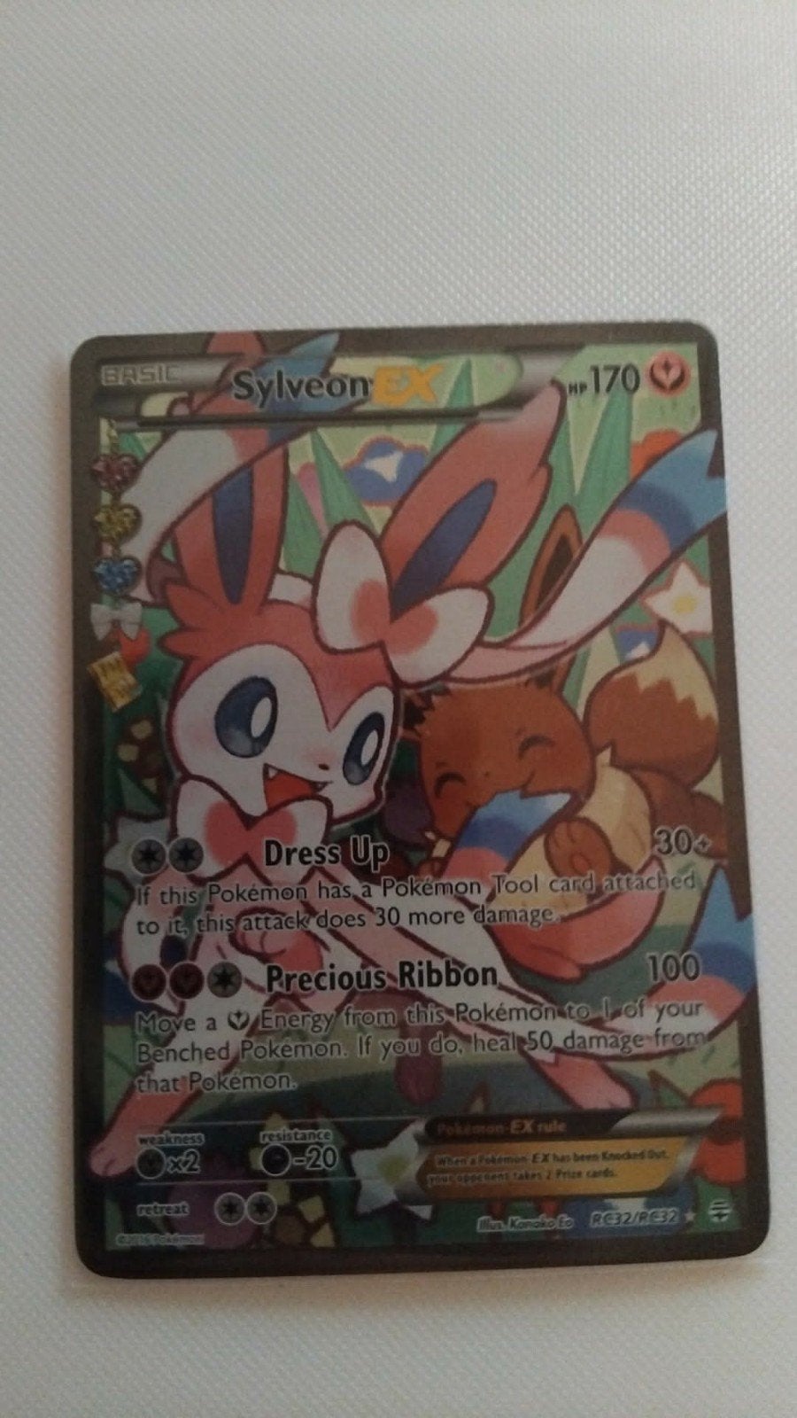 Sylveon EX RC32, Ophalen of Verzenden, Nieuw, Losse kaart, Foil