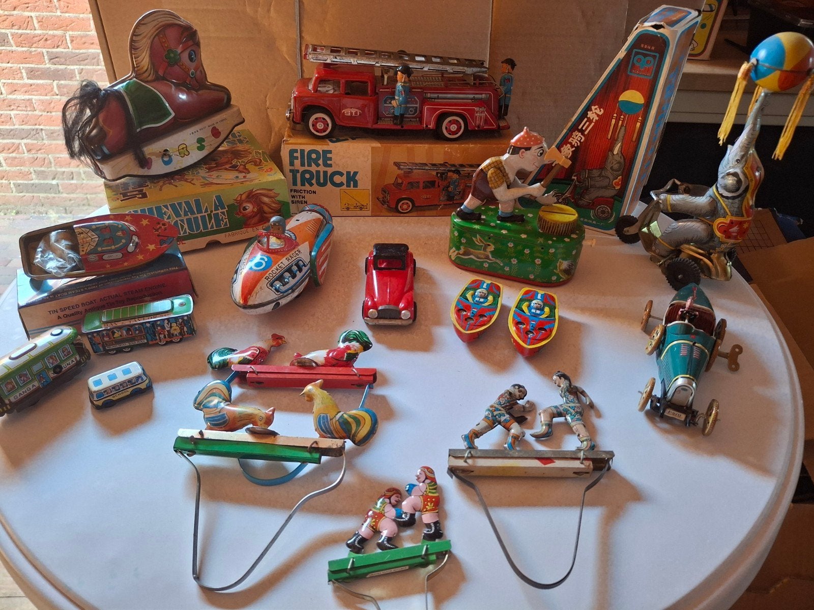 blikken speelgoed prachtige vintage items, Ophalen of Verzenden, Gebruikt, Overige
