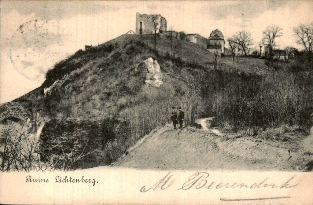 Lichtenberg - Ruine - op heuvel, Ophalen of Verzenden, Voor 1920, Gelopen, Noord-Holland