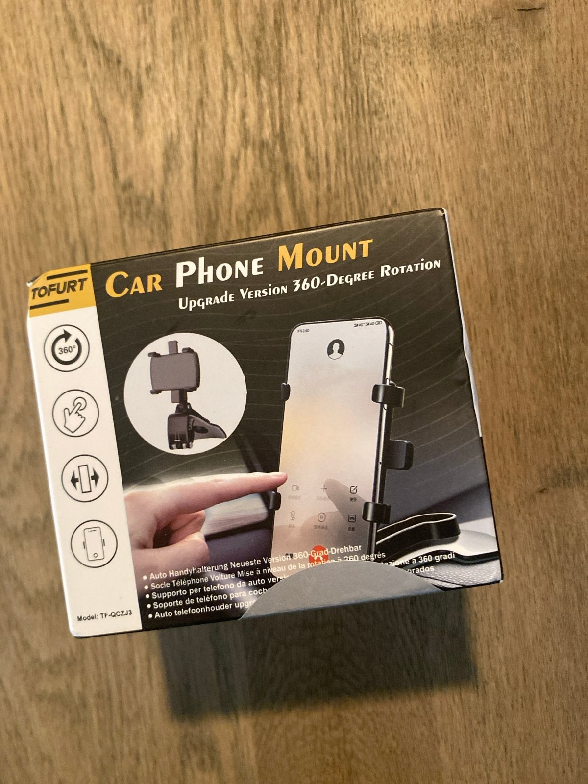 Tofurt Auto Telefoonhouder - 360 Graden Rotatie, Auto diversen, Ophalen of Verzenden, Nieuw