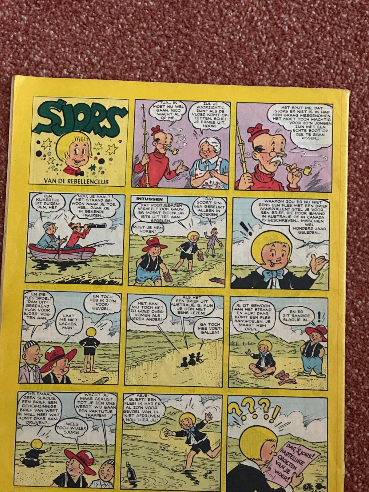 Vintage Sjors van de Rebellenclub Jeugdtijdschrift (1959-196, Eén stripboek, Ophalen of Verzenden, Gelezen