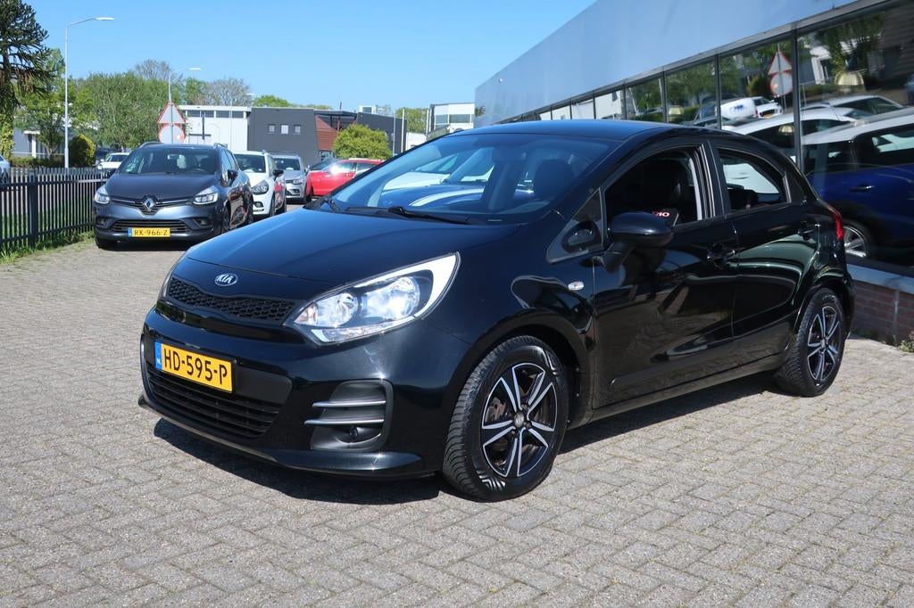 Kia Rio 1.2 CVVT ComfortLine 2e EIG_FACLIFT_CRUIS_LMV., 1027 kg, 450 kg, 4 cilinders, Zwart