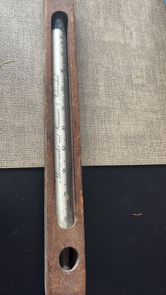Houten thermometer, Ophalen of Verzenden