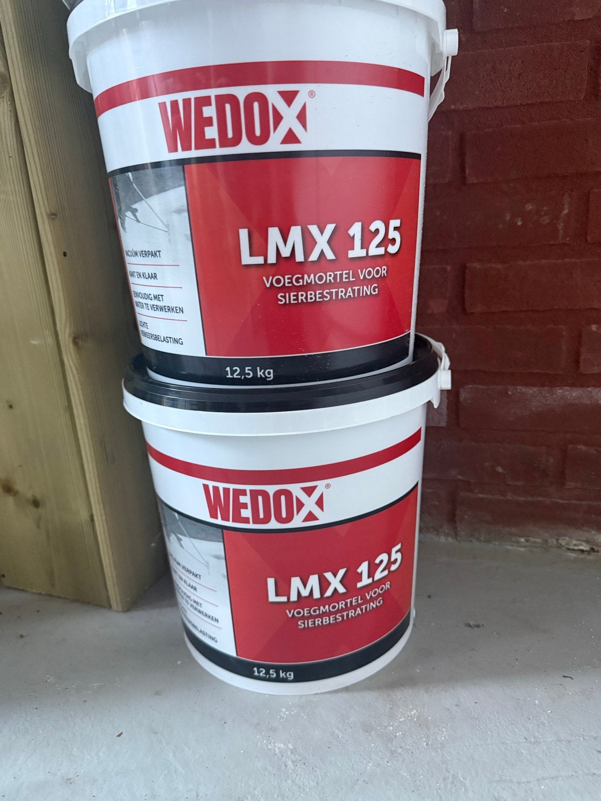 Wedox voegmiddel Lmx 125 naturel - 1 1/2 emmer, Ophalen, Zo goed als nieuw