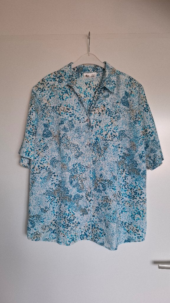 Blouse maat 46 evt. vintage oversized, Meerkleurig, Maat 42/44 (L), Ophalen of Verzenden, Zo goed als nieuw
