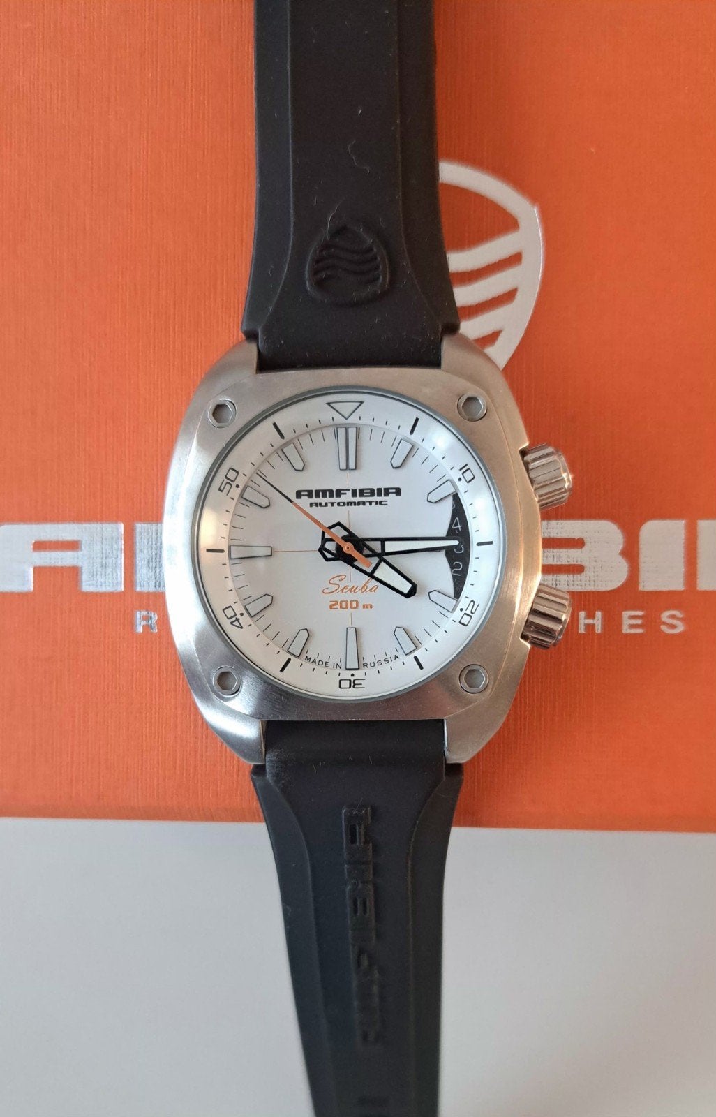 Vostok Amfibia Scuba Automatisch Horloge - Zo goed als nieuw, Staal, Polshorloge, 1960 of later, Ophalen