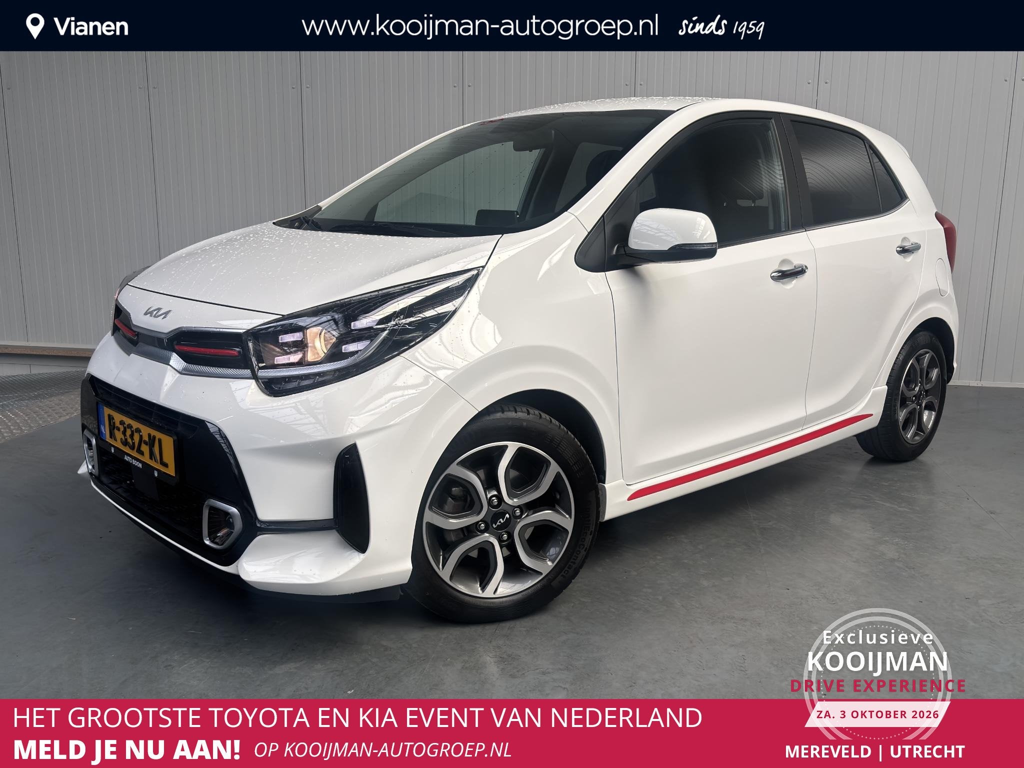 Kia Picanto 1.0 DPi GT-Line NL auto, 1e eigenaar, 100% onder, Auto's, Gebruikt, 4 stoelen, Automatische klimaatregeling, Origineel Nederlands