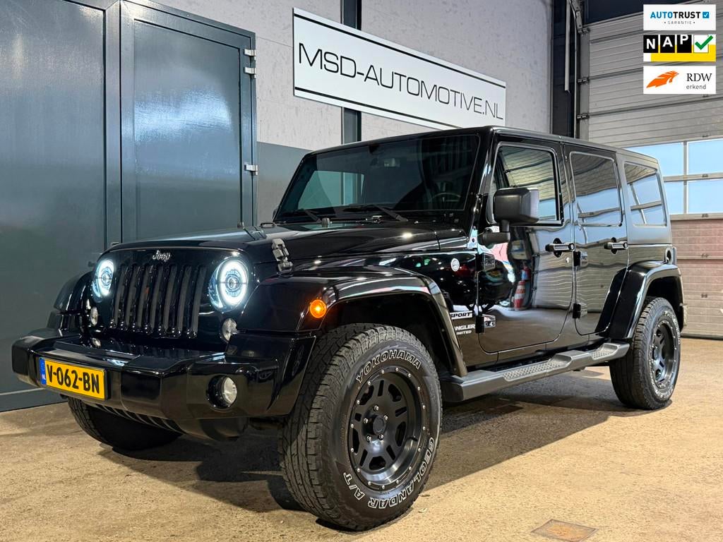 Jeep Wrangler 2.8 CRD Sport Origineel Nederlands Xenon NAP, Gebruikt, Euro 6, 4 cilinders, Bedrijf