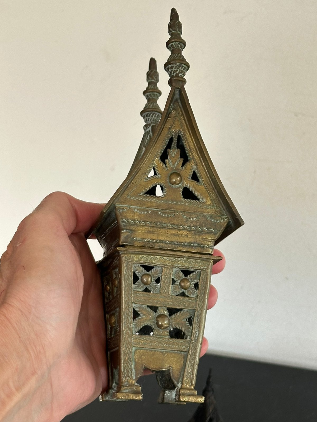 Antiek Minangkabau Rangkiang Rijstschuur beeld 20 cm, Ophalen of Verzenden, Gebruikt