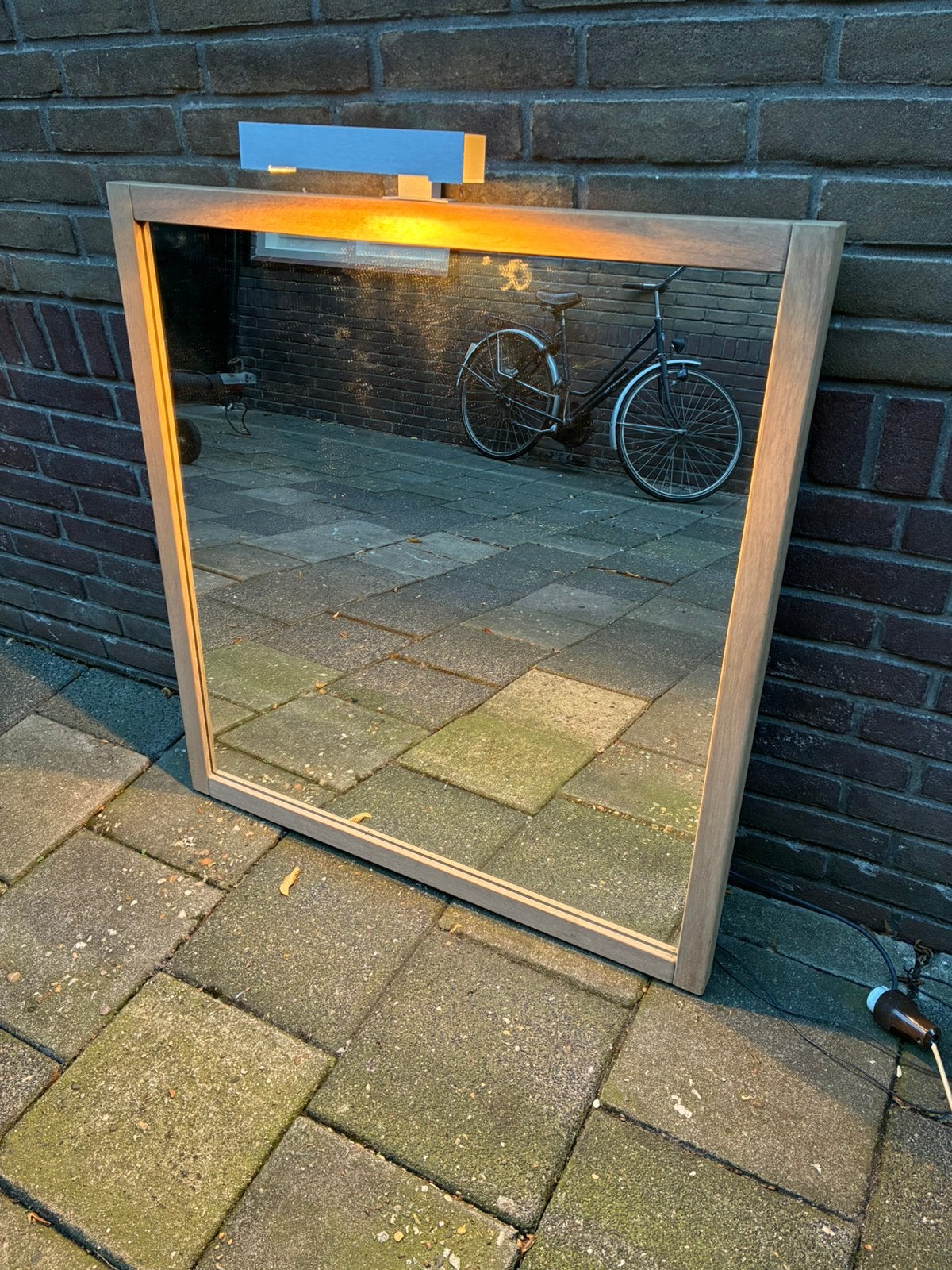 Badkamer spiegel met verlichting., Ophalen, Gebruikt, 75 tot 100 cm, Minder dan 100 cm