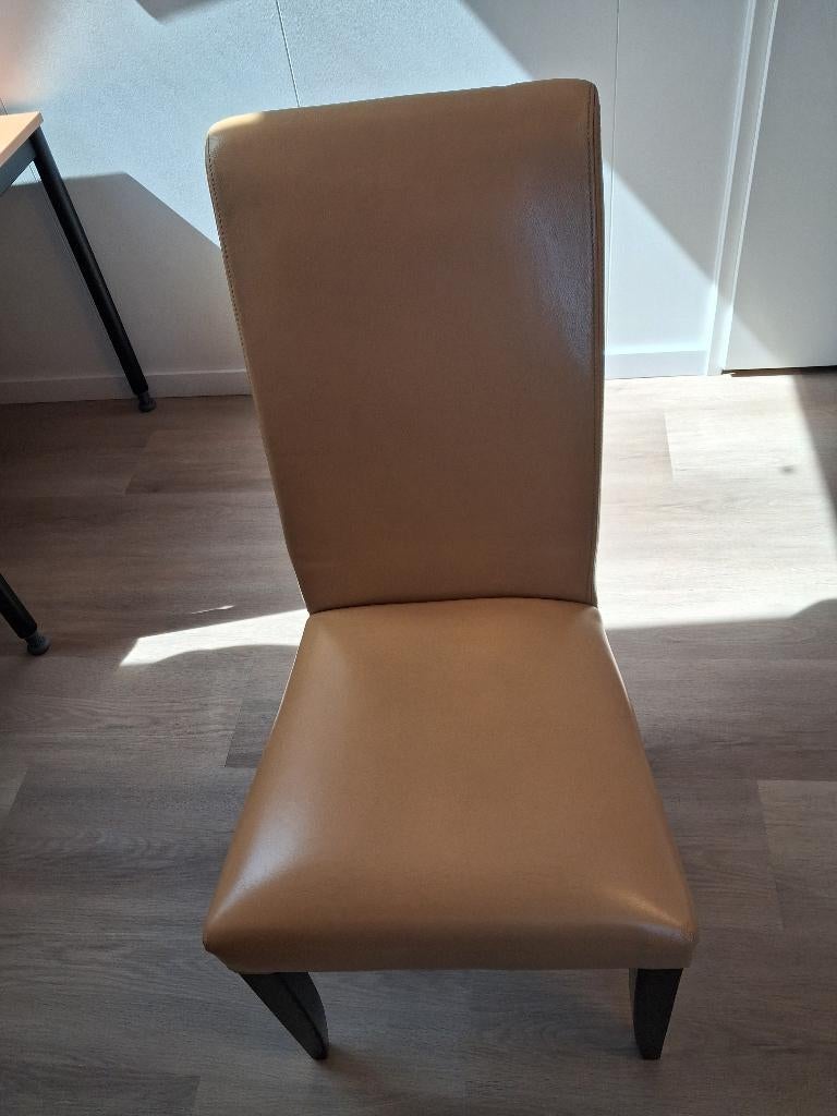 Eetkamerstoelen 4 stuks, Ophalen, Gebruikt, Overige kleuren, Leer