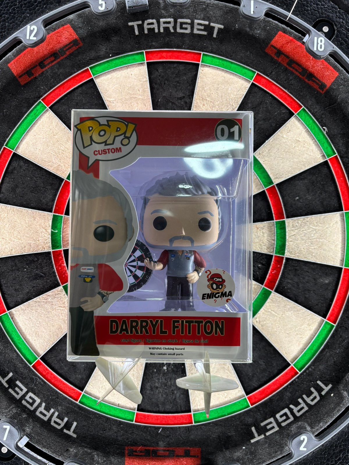 Gesigneerde Custom Funko Pop Darryl Fitton, Ophalen of Verzenden, Zo goed als nieuw
