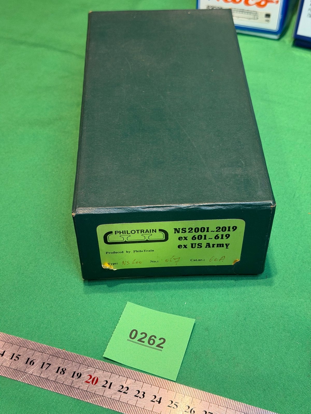 262- lege doos Philotrain NS2001-2019 ex 601-619 ex US Army, Overige merken, Gelijkstroom of Wisselstroom, Overige typen, Ophalen of Verzenden