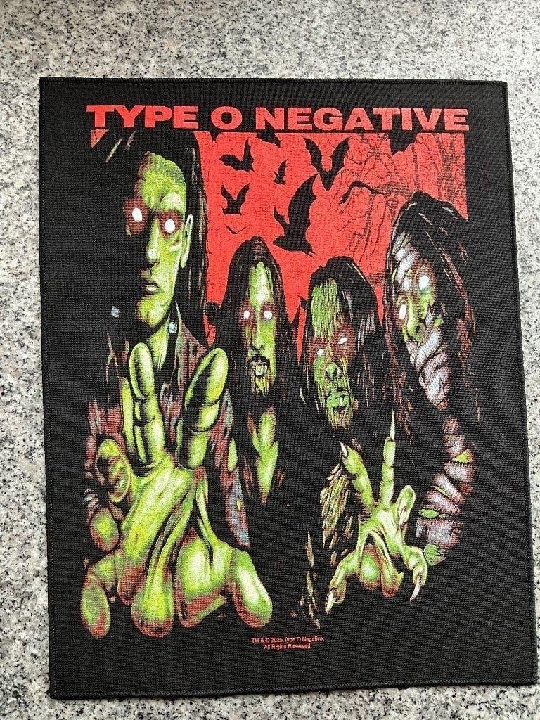 Back/Rug patch Halloween van Type O Negative, Nieuw, Ophalen of Verzenden, Back/Rug patch Halloween van Type O Negative, Emmen