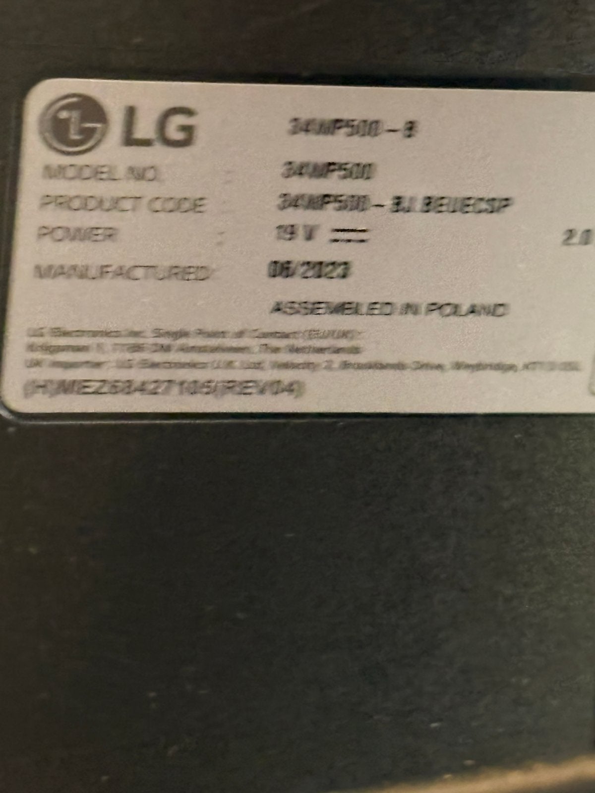 LG 34MP500-B Ultrawide Monitor - Zo goed als nieuw, Ophalen, Zo goed als nieuw, Ultrawide