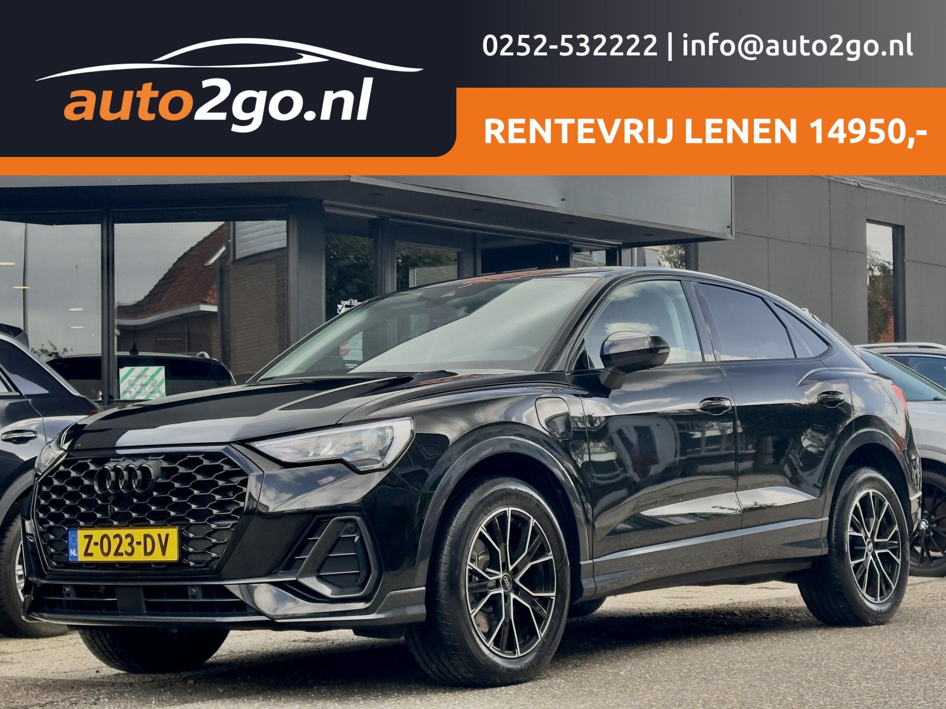 Audi Q3 Sportback 45 TFSI e AUT6 BLACK-EDITION 2024 ! APPLE-, Auto's, Dealer onderhouden, Gebruikt, Euro 6, Zwart