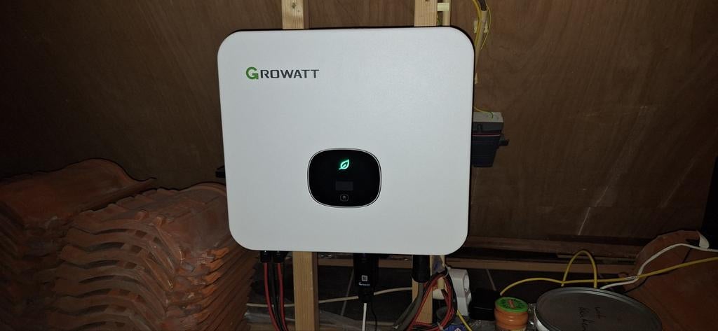 Growatt MOD 5000TL3-X omvormer incl 22 zonnepanelen., Ophalen, Zo goed als nieuw, Compleet systeem, 200 wattpiek of meer