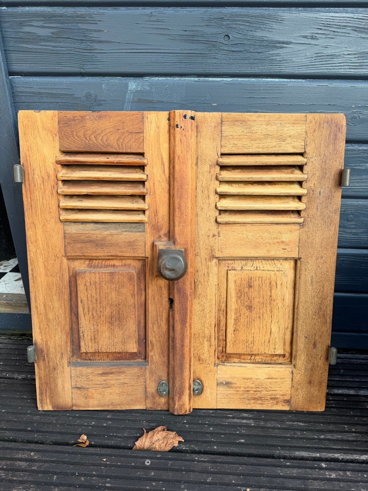 Antieke Houten Luiken - boot, Ophalen of Verzenden