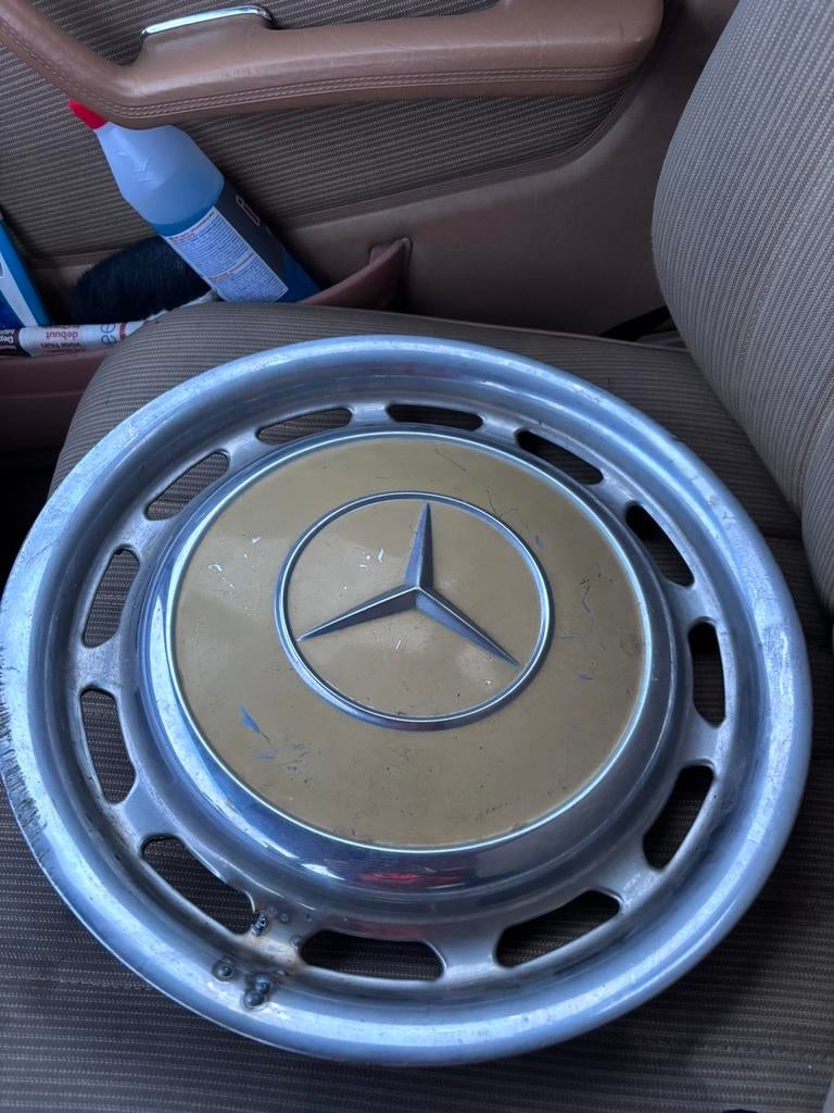 Mercedes Benz W123 witte wieldop, Ophalen of Verzenden, Zo goed als nieuw