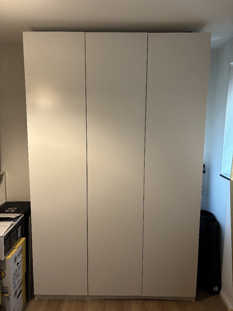 Grote kledingkast Pax Forsand 150x60x236 wit, Huis en Inrichting, Kasten | Kledingkasten, Ophalen, Met deur(en), Gebruikt, 200 cm of meer