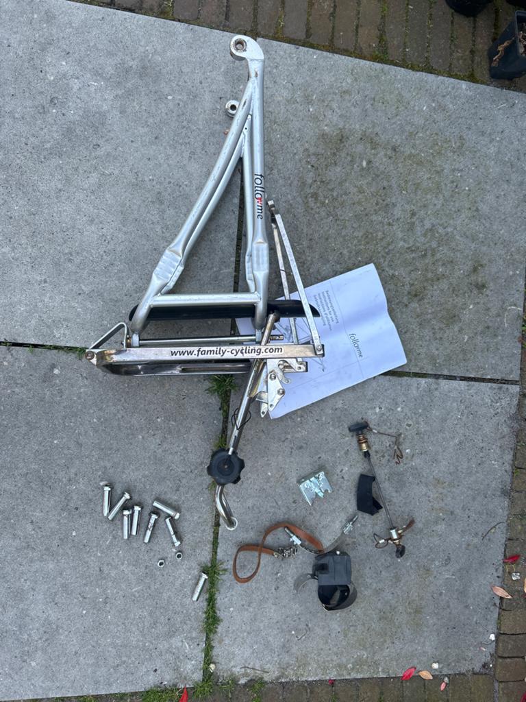 Follow-me tandemkoppeling voor kinderfiets, Fietsen en Brommers, Fietsaccessoires | Aanhangers en Karren, Ophalen, Gebruikt, Aanhangfiets