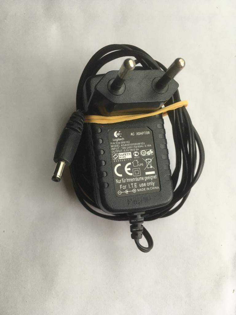 logitech adapter 5.5V 0,8A 534-000153 KSAA0550080W1EU, Audio, Tv en Foto, Ophalen of Verzenden