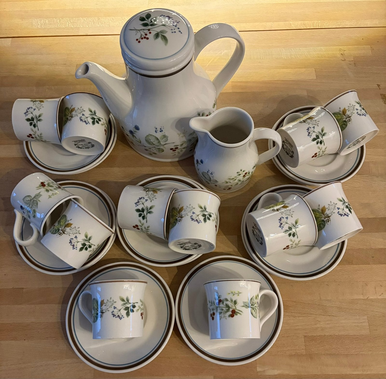 Royal Albert koffieservies Bitter Sweet, Ophalen