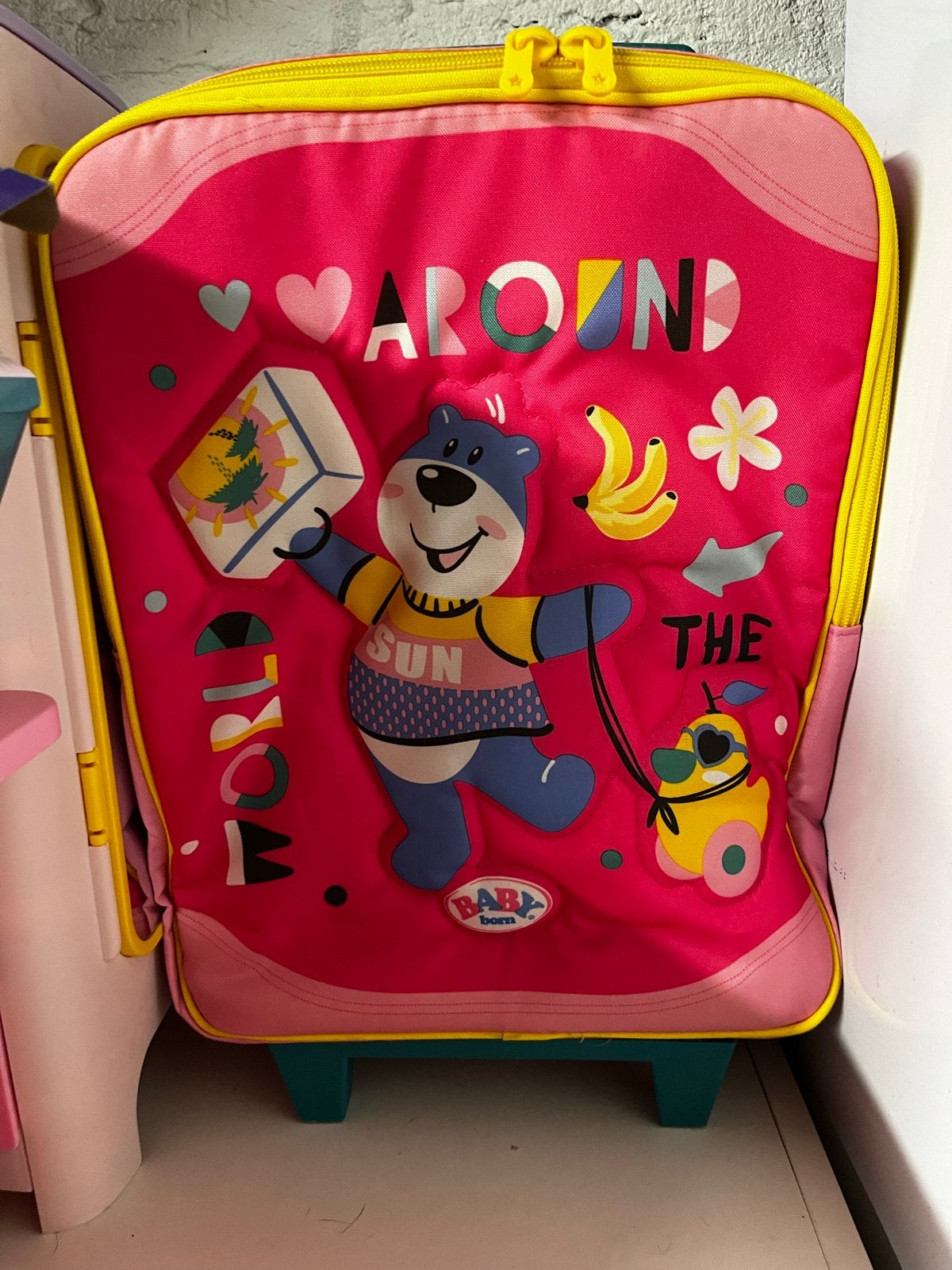 Baby Born Trolley Koffer Roze - "Around the World" Design, Ophalen, Gebruikt