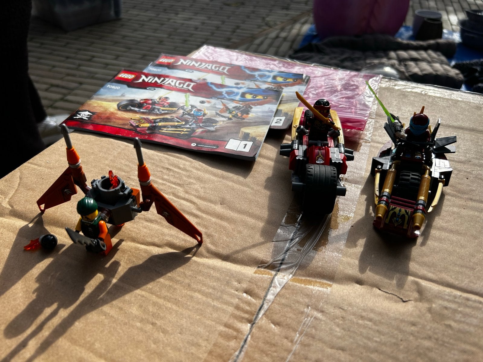 LEGO Ninjago 70600 Ninja Bike Chase met instructies, Gebruikt, Lego, Ophalen of Verzenden, Compleet