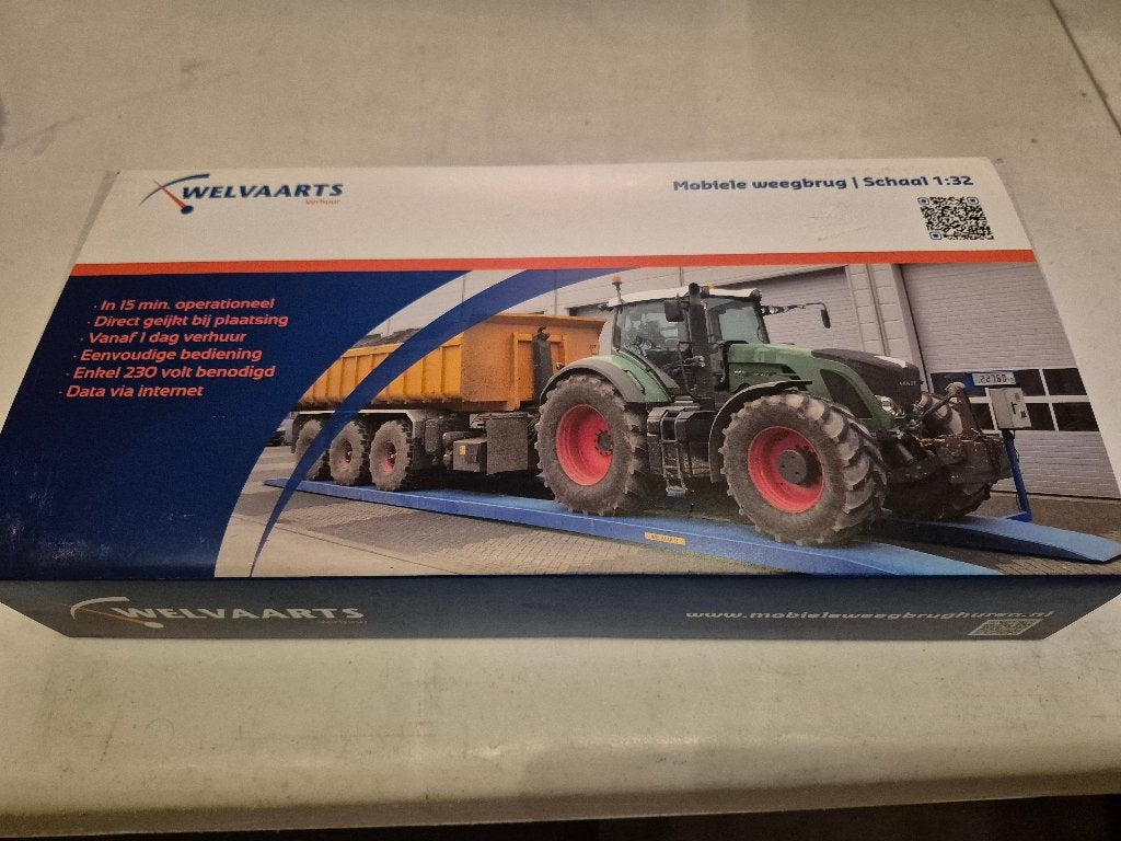 Welvaarts mobiele weegbrug 1:32, Ophalen of Verzenden, Nieuw, Tractor of Landbouw, Overige merken
