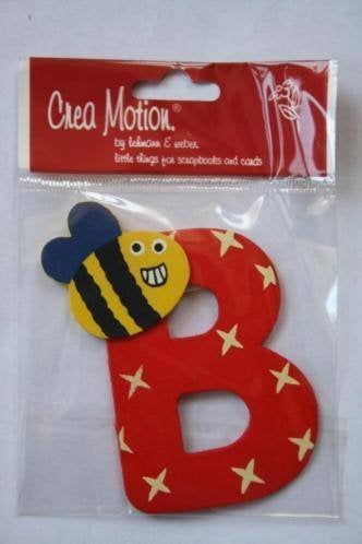 Crea Motion letter B hoog 7,5 cm, Hobby en Vrije tijd, Ophalen of Verzenden, Nieuw, Versiering of Embellishment, Overige merken