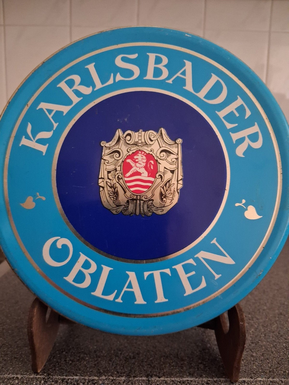 RETRO BLIK KARLSBADER OBLATEN PRAVÉ KARLOVARSKÉ OPLATKY, Ophalen of Verzenden, Gebruikt, Overige, Overige merken