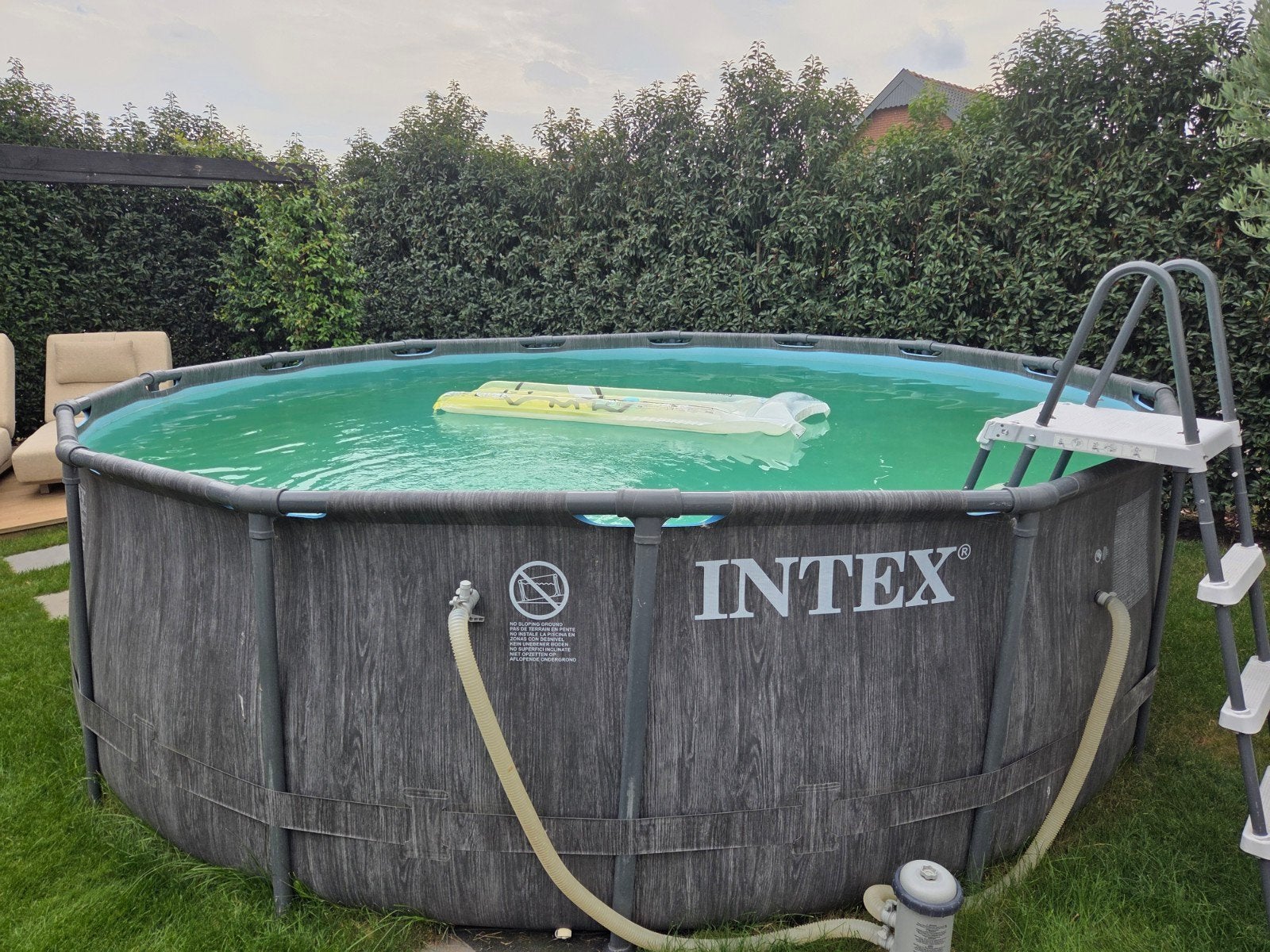 zwembad Intex 4.57mx1.22m, Tuin en Terras, Zwembaden, Gebruikt, Rond, 300 cm of meer, Ophalen
