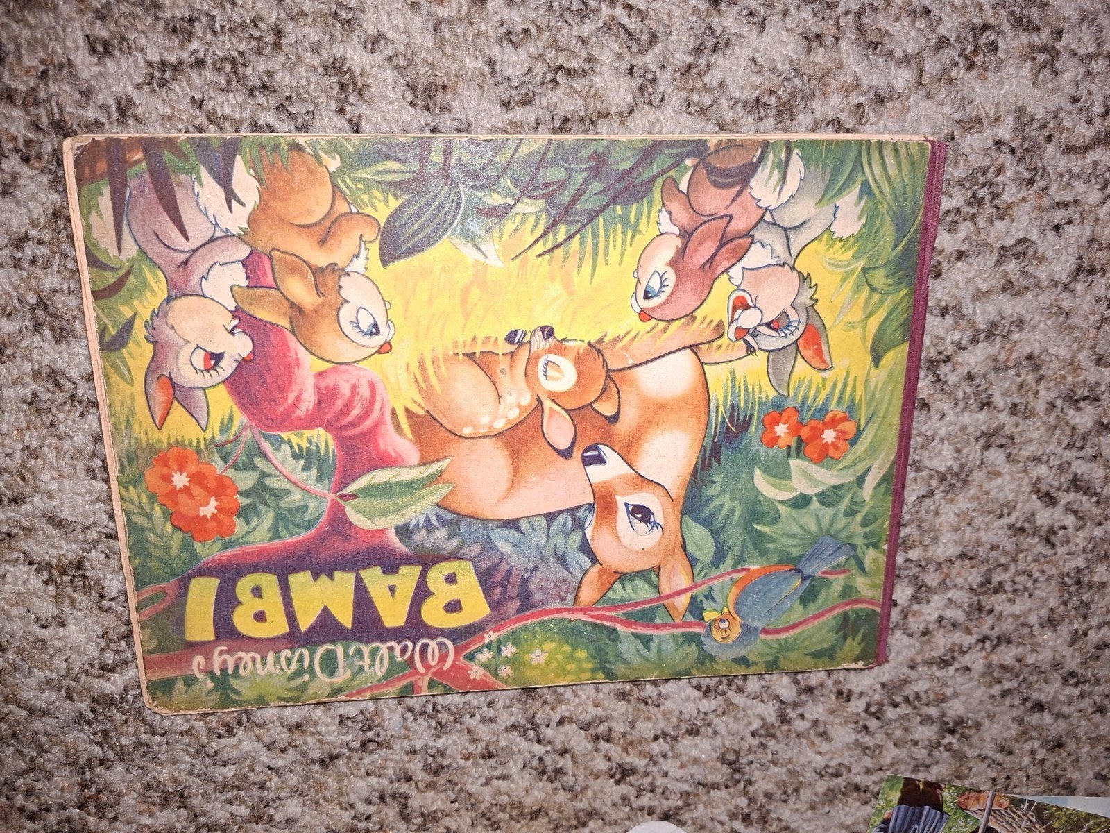 vintage Disney plaatjes boek bambi, Ophalen of Verzenden