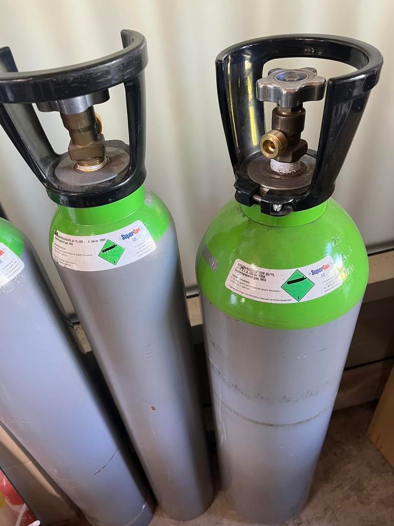 Menggas 20liter 85/15 HWTS Supergas, Doe-het-zelf en Verbouw, Ophalen, Nieuw, 250 ampère of meer, Co2