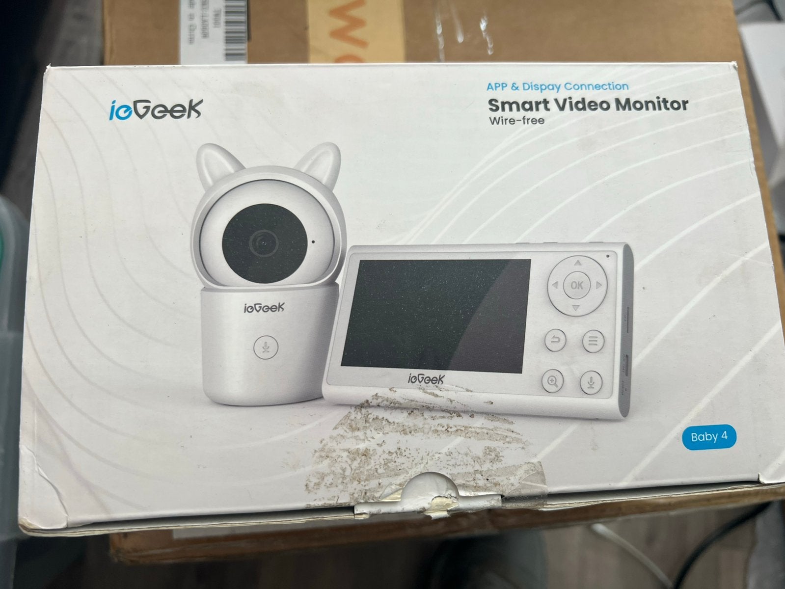 iGeek Smart Video Monitor – 1080P Babyfoon met wifi, Ophalen of Verzenden, Zo goed als nieuw, 250 meter of meer, Camera