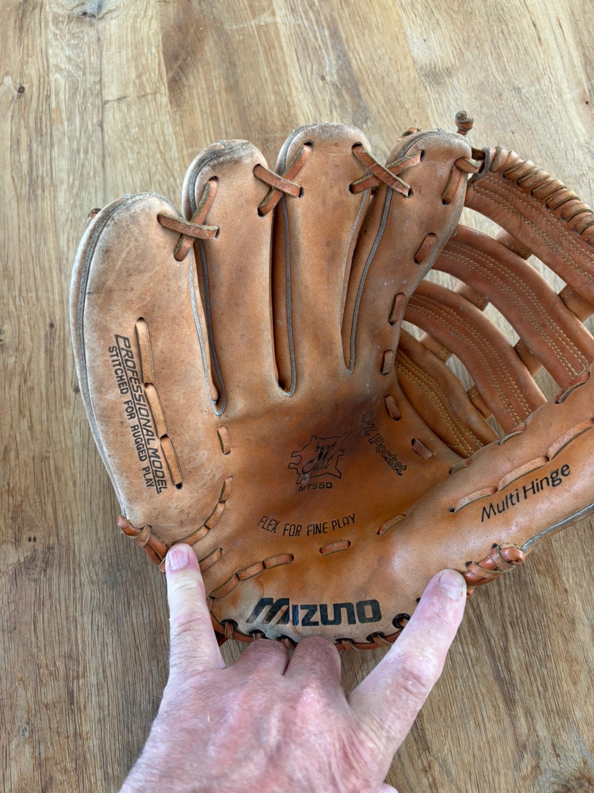 Linkshandige baseball glove .mizuno., Ophalen, Zo goed als nieuw
